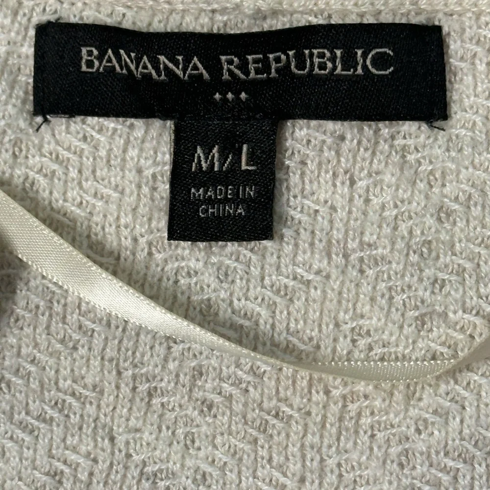 Banana republic women’s‎ M/L sleeveless cardigan waterfall sweater vest